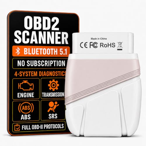 Wiseday OBD2 Scanner,Bluetooth Car Code Reader for Engine AT ABS SRS