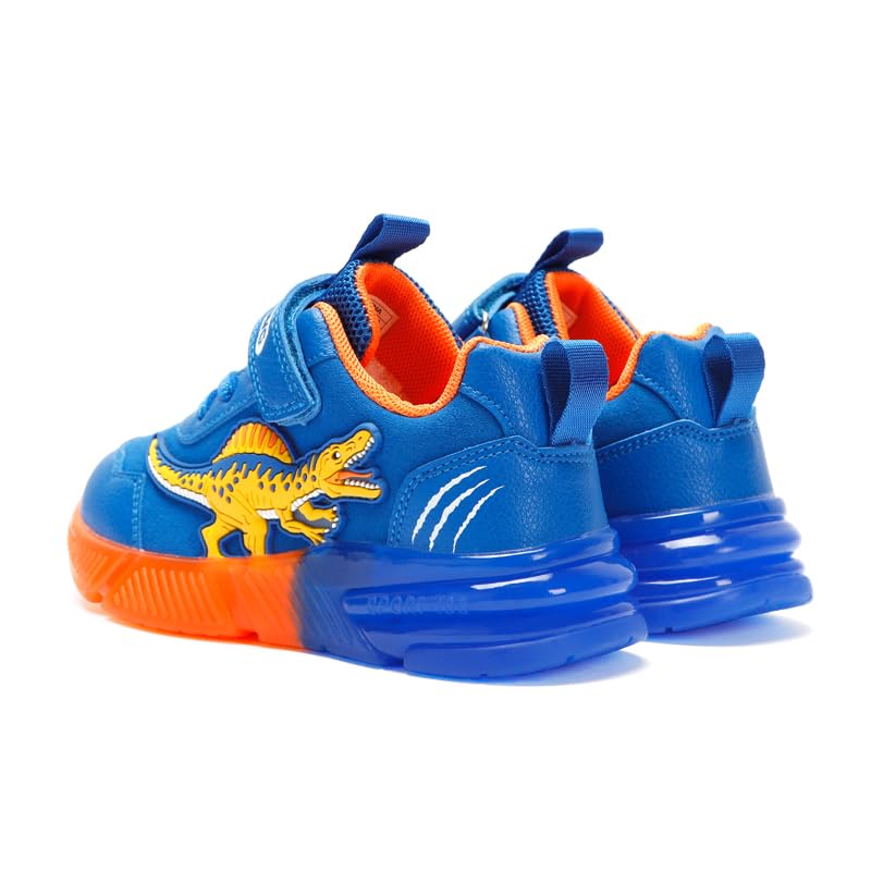 Boys Girls Light Up Dinosaur Shoes Toddler Little Kids Flashing Footwear Lightweight Breathable Children's Sneakers4
