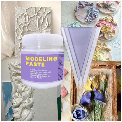 Modeling Paste Kit, Texture Paste Paint For Craft, Modeling Craft Set,Sculpture Art Kit, Perfect For Christmas, Halloween, Thanksgiving & New Year Gifts