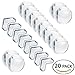 20 Pack Pre-tape Edge Corner Guard Anti-Collision Baby Safety Adhesive L&Ball Shaped Corners Padding