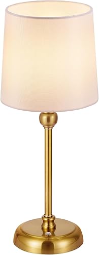 Lámpara de mesa LED inalámbrica, batería recargable de 6000 mAh, pequeña lámpara de noche portátil, luz táctil regulable para patio, mesa ambiental