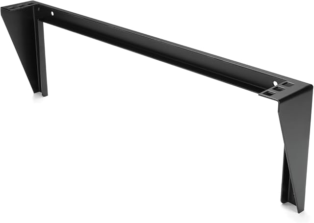 StarTech.com 1U Wall Mount Patch Panel Bracket  19 in  Steel - Vertical Mounting Bracket for Networking and Data Equipment (RK119WALLV)