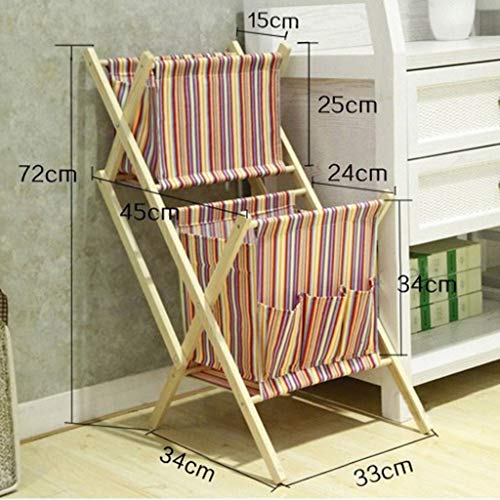 Panier à linge pliable gain de place avec poignées ergonomiques - 2