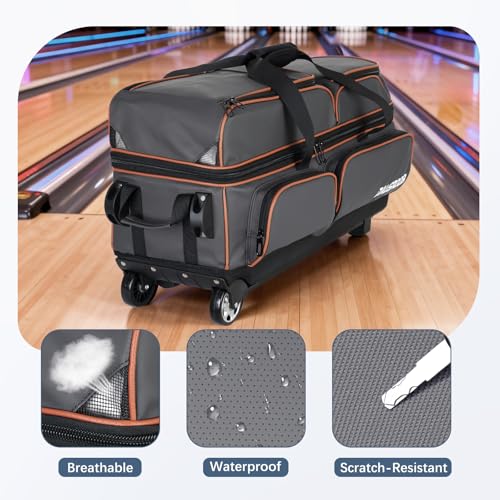 DAUSROOB 3ボールボウリングバッグ キャスター付き