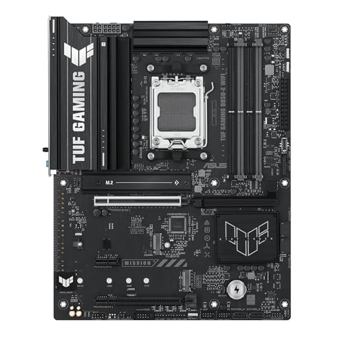 TUF Gaming B850-E WiFi, Scheda Madre AMD ATX, 8+2+1 Fasi di Alimentazione, Slot DDR5, PCIe 5.0 Ready, 3 slot M.2, WiFi 6E, Ethernet Realtek 2.5Gb, USB-C da 20 Gbps, BIOS Flashback e Aura Sync - Scheda madre - Immagine 1