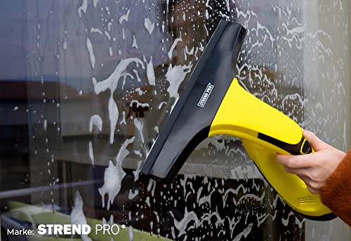 STREND PRO Fensterreiniger Elektrisch für PERFECT Fenster Putzen | Fensterputzer mit Sprühflasche und Mikrofaserwischer |set für Auto/Fliesen| Akku reinigungsgerät