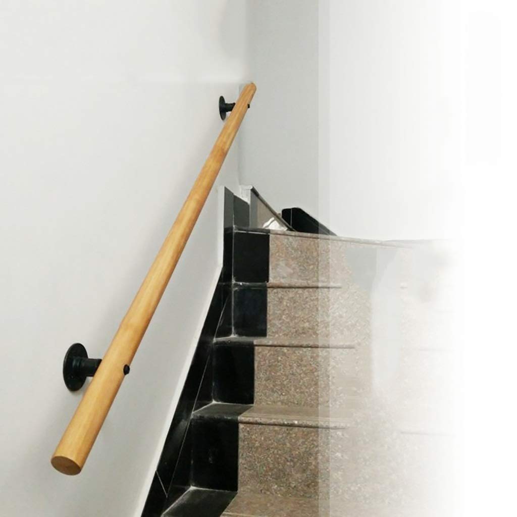Rampe d'escalier en bois style industriel loft