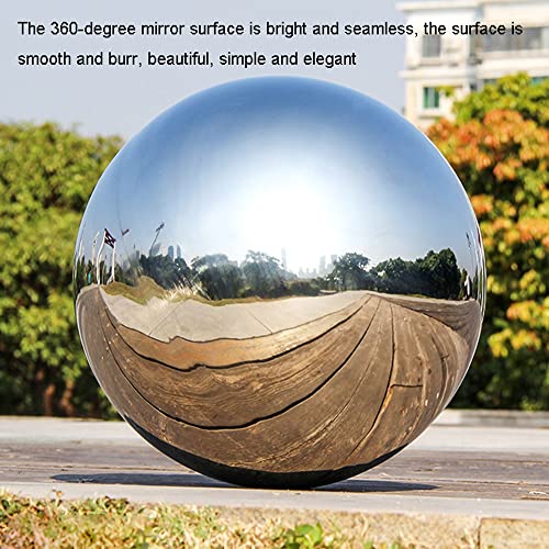 Gazing Balls, Garden Gazing Ball, gepolijste holle bal, tuin reflecterende gazing globe, zilveren roestvrijstalen gepolijste tuinbol, holle bal dikte 1,5 mm, for thuis tuin ornament decoraties (afmeti - Afbeelding 5