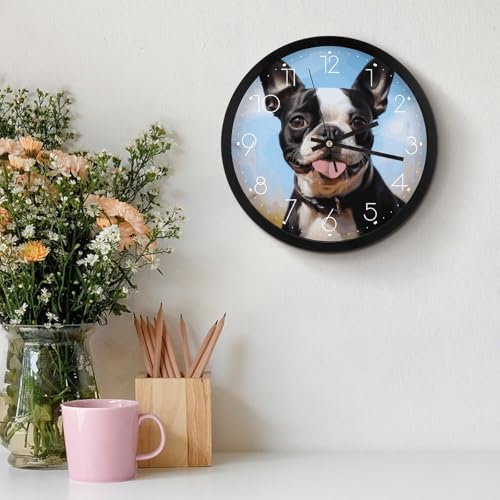 Horloge murale moderne au design épuré et finitions soignées pour salon