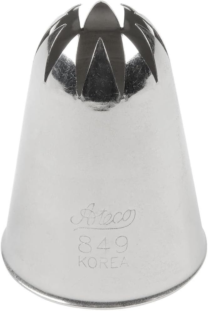 # 849 - Closed Star Pastry Tip .69'' Opening Diameter- Stainless Steel by Ateco