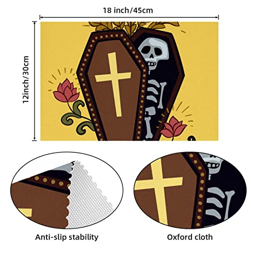 Set de table cercueil anti-tache résistant chaleur pour repas