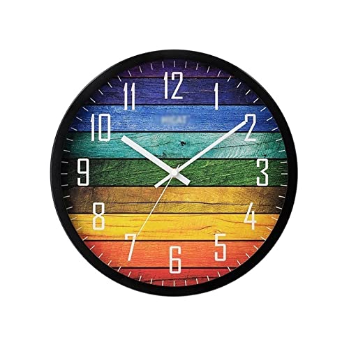 Grande horloge murale 14 pouces rétro à quartz avec finition de qualité
