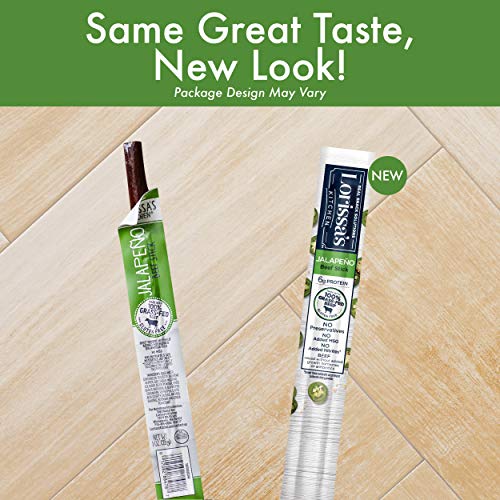 Lorissa's Kitchen Grass Fed Beef Sticks, Jalapeño, 1 Oz. Stick - Made With 100% Grass-Fed Beef, Keto Friendly Snacks, Gluten Free, No Added Nitrites Or Nitrates - (Packaging May Vary), Pack Of 1 #TOP4