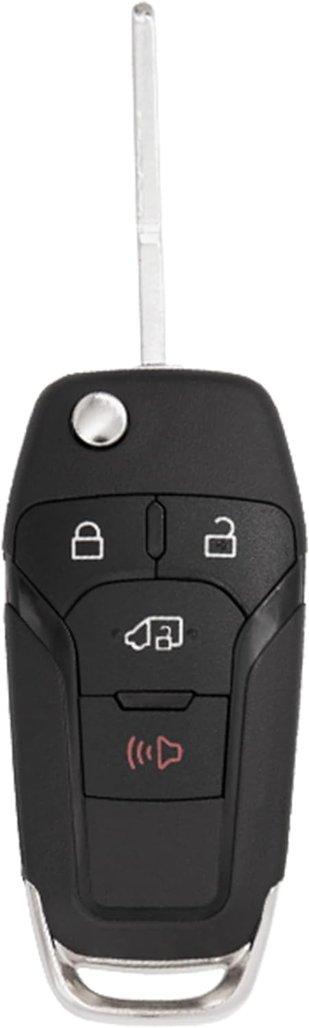 Keyless2Go Replacement for 4 Button Replacement Remote Flip Key for Ford Transit N5F-A08TAA 164-R8236 - 2 Pack