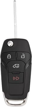 Keyless2Go Replacement for 4 Button Replacement Remote Flip Key for Ford Transit N5F-A08TAA 164-R8236