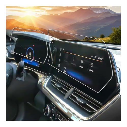 SXCY 2PCS Anti-Glare Matte for 2023-2025 2026 Chevy Trax Screen Protector (LT ACTIV 2RS, GPS+Dash) for 2023 2024 2025 2026 Chevy Trax Accessories Navigation Screen Protector 9H