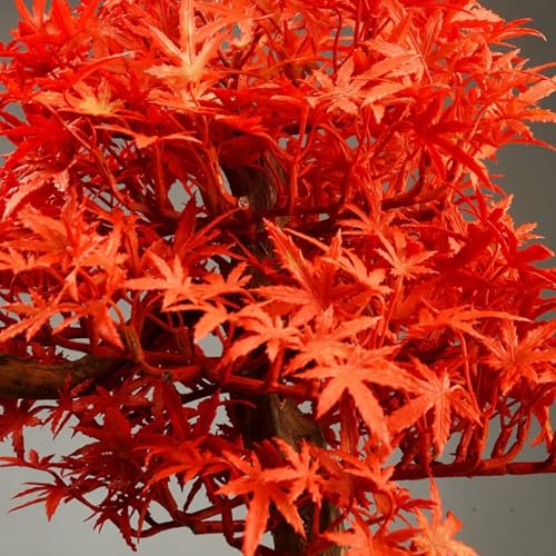 Árbol bonsái artificial de arce rojo falso para decoración de mesas 4