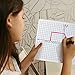 Dry Erase XY Axis Graph Lap Boards 9”X12” for Student and Classroom Use, Math whiteboards (Double Sided White Boards) Erasers Included (12 Pack Graph)
