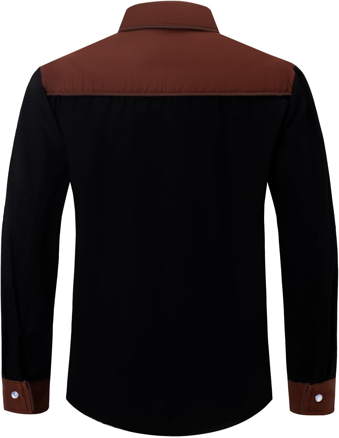 Spring&Gege Boys Western Shirt Embroidered Pearl Snap Button Down Cowboy Long Sleeve Shirts