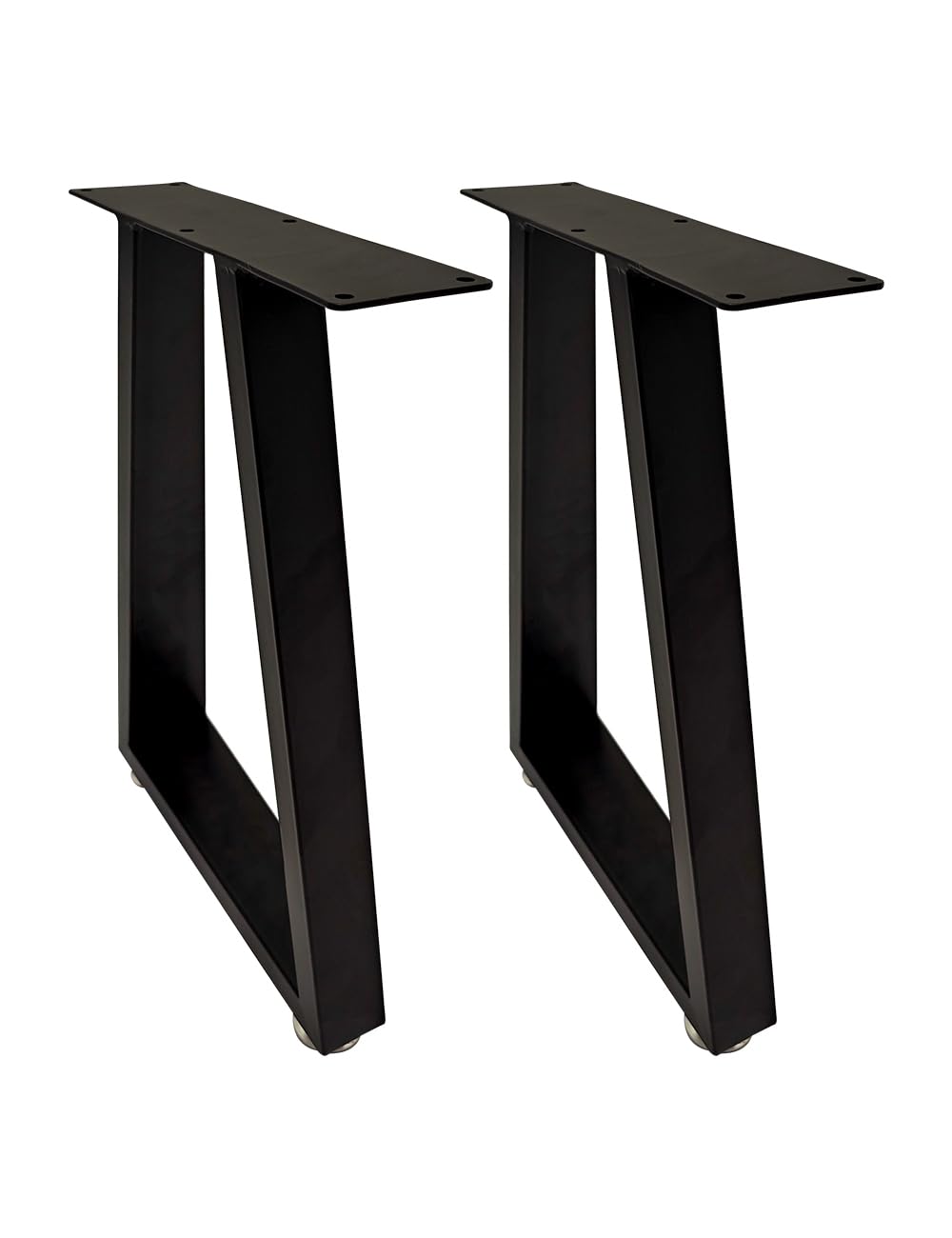 OLDRAINBOW Furniture Legs Metal Legs for DIY Coffee Table,Iron Coffee Table Legs 15.4" Height 11" Wide,Industrial Black Dining Table Legs Desk Legs 2 PCS