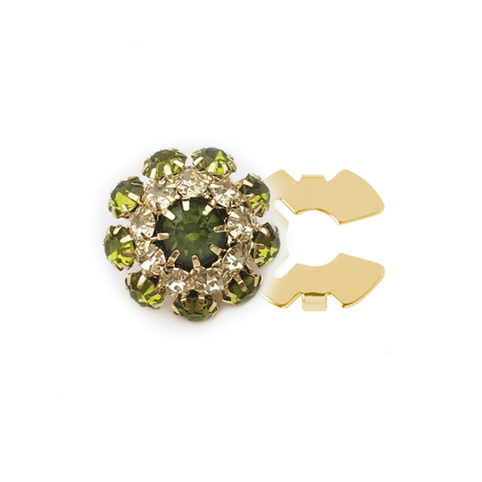 Tsophreniq Rhinestones Button Covers Decorative Embellishment Flower for Jewelry Craft Decoration Flower Rhinestones