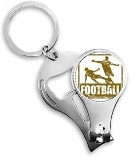 Aparador de unhas marrom jogador de futebol slide anel alicate chaveiro abridor de garrafa cortador