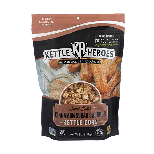 Kettle Heroes, Cinnamon Sugar Churros Kettle Corn 5 Oz. Kettle Heroes, Cinnamon Sugar Churros Kettle Corn 5 Oz.