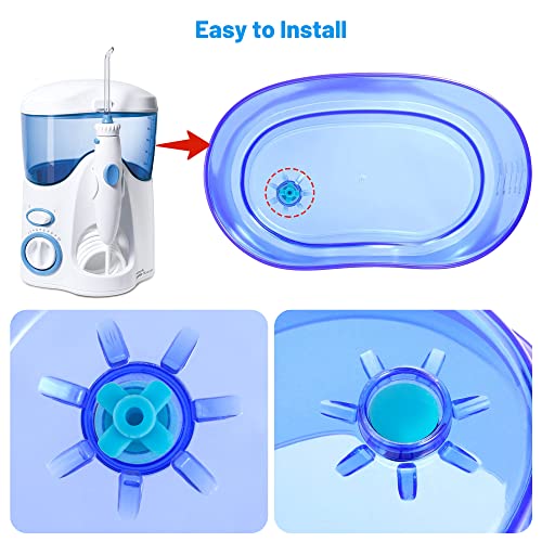 Image of 6 Pcs Replacement Part Reservoir Tank Valve Rubber Gasket, Blue Washer Reservoir Plug Compatible with Waterpik Water Flossers WP900, WP112, WP250, WP300, Ultra, Nano, Traveler, VAVA, H2o (Blue)