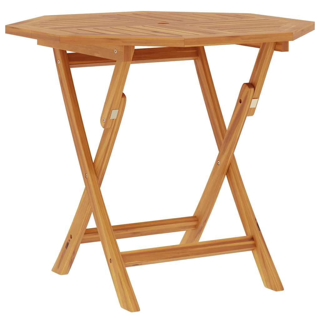 vidaXL Tavolo da Giardino Pieghevole 85x85x76cm Legno Massello di Teak