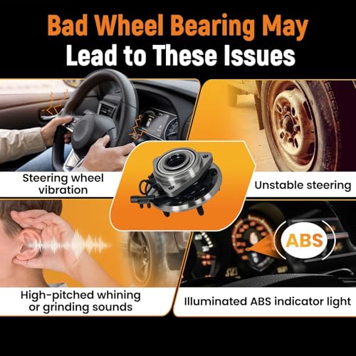 maXpeedingrods 2PCS 513369 Front Wheel Bearing and Hub Assembly 5-Lug by maXpeedingrods - Used condition - Image 6