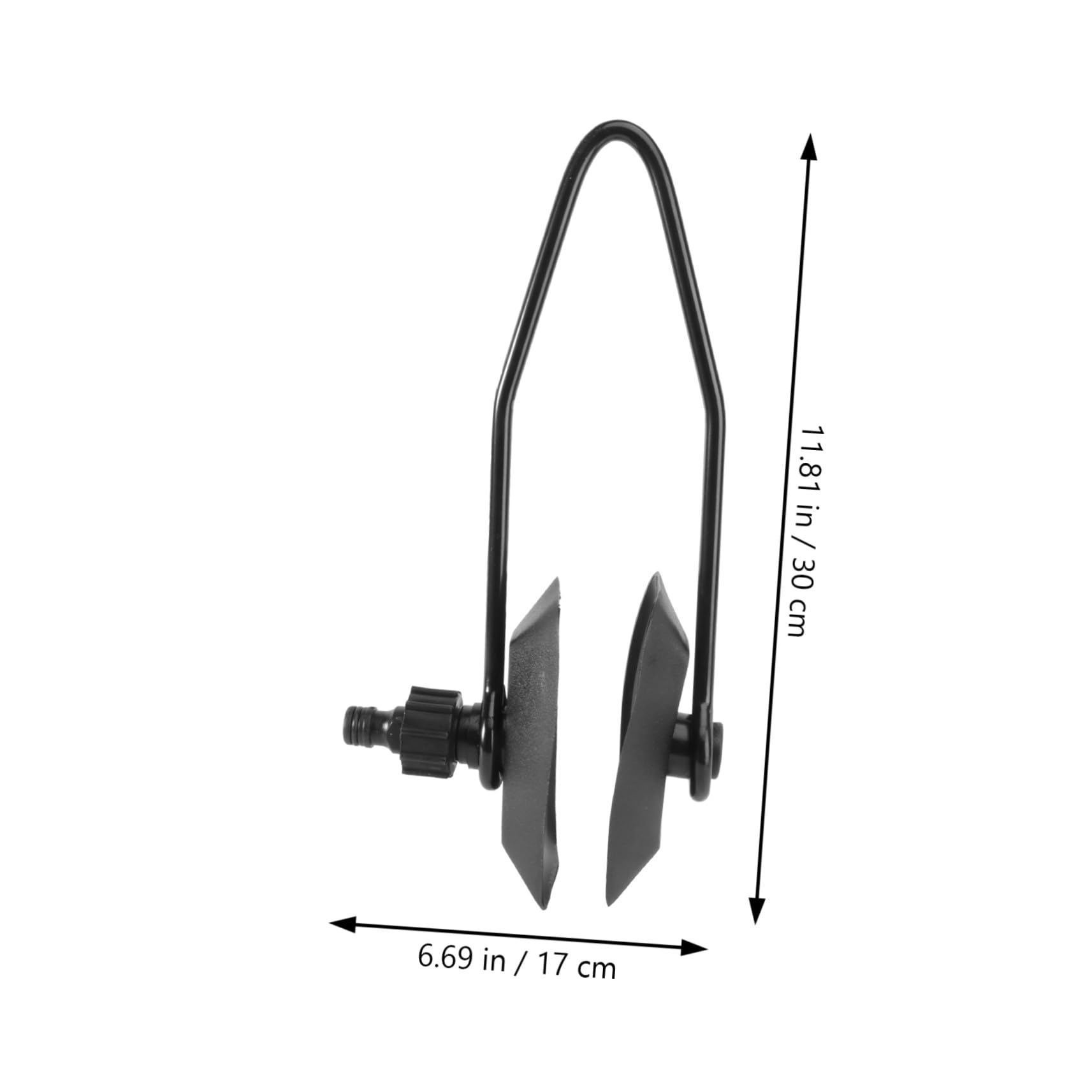 VICASKY Support de Rinçage Moteur Bateau Cadre Acier Ressort Noir Connexion Rapide pour Tuyau Arrosage Jardin Nettoyage Moteur Hors Bord et Yacht