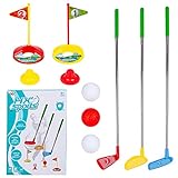 Phobby Kids Golf Club Set, Toddler Mini Golf Indoor Outdoor Lawn Sport Toys Game Play Set Active Exercise Gifts for Baby Child Boy Girl 3 4 5 6 Year