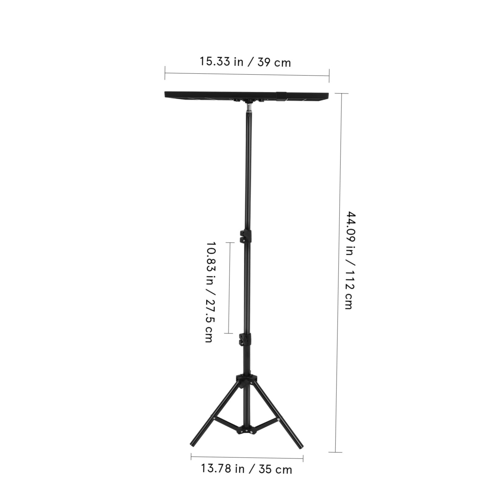 Supporto Regolabile per Proiettore da Tavolo in Metallo e Plastica per Utilizzo in Classe in Casa Altezza Max 120cm