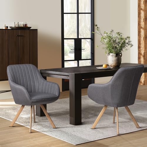 WOLTU Esszimmerstühle Drehbar 2er Set, Für Esszimmer Wohnzimmer