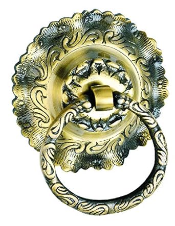 Decora Dora Brass Door Knocker Beautiful Superior Quality with Antique Finish (Pack of 1, Size 5 inch)