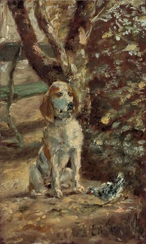 Art mural d'affiche Chien Flèche Toulouse Lautrec de qualité 60x90