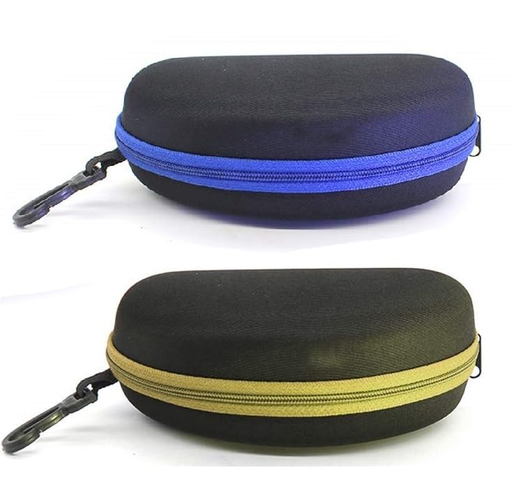 AT TECHZIPPER HOOK Cases || Pouch For Eyewear || Sunglasses || Spectacles || Goggles For Men & Women. (QTY. - 2)