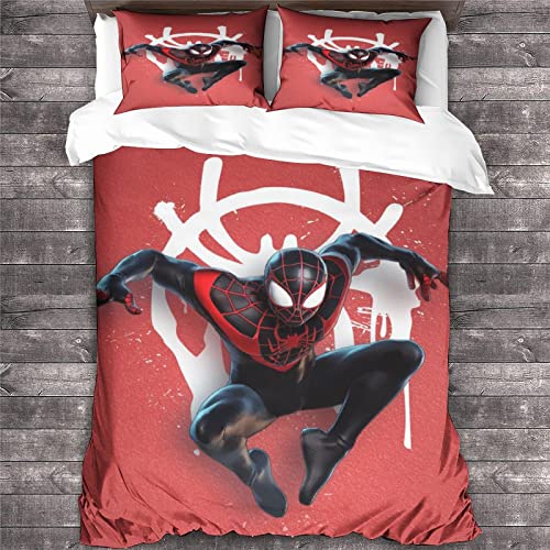 Spider-Man Funda Nórdica Juego De Ropa De Cama,Los Vengadores Funda De Edredón Impresión 3D De...