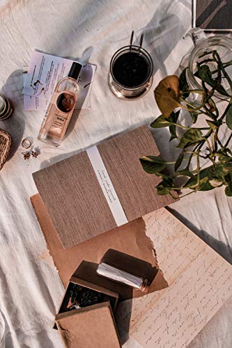 Journal A5 fait main beige uni pour organiser vos projets professionnels et personnels
