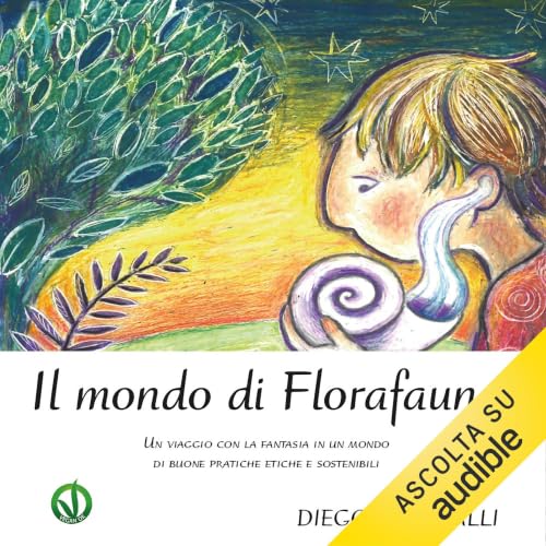 Diseño de la portada del título Il mondo di Flora Fauna