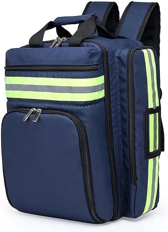 Medical First Aid Bag, Waterproof Multi-Pocket Emergency Treatment Backpack, for Hiking Travel Field TripsBlue