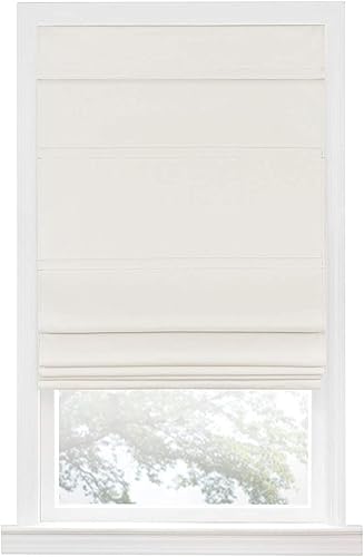 Miniatura 4 de PowerSellerUSA Cortinas de cuadros escoceses sin cordones, persianas romanas para ventanas, tela de oscurecimiento de habitación, diseño clásico de