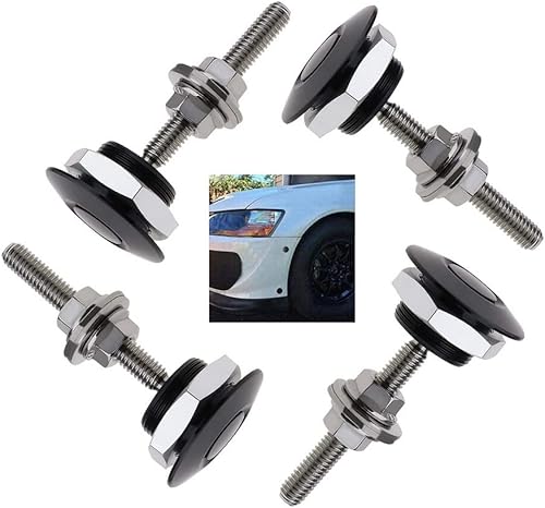 Juego de 4 capó de botón de liberación rápida con clip de cierre rápido de aleación de aluminio universal de 1.25 pulgadas1.260 in de diámetro,