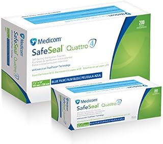Medicom 88015-4 Safeseal Sterilization Pouches, 2.25