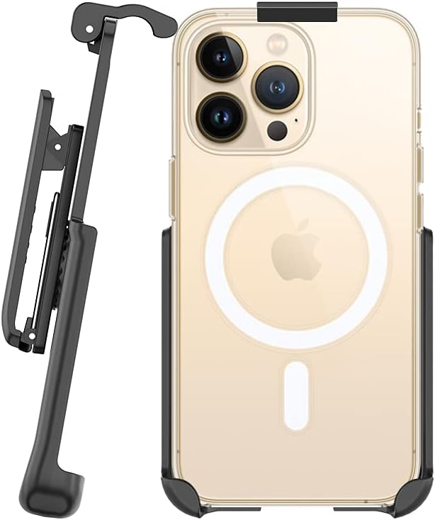 BELTRON Belt Clip Holster Compatible with Apple Clear Case for iPhone 13 Pro Max - Features: Built in Kickstand (Holster Only, Case is NOT Included) - Image 4