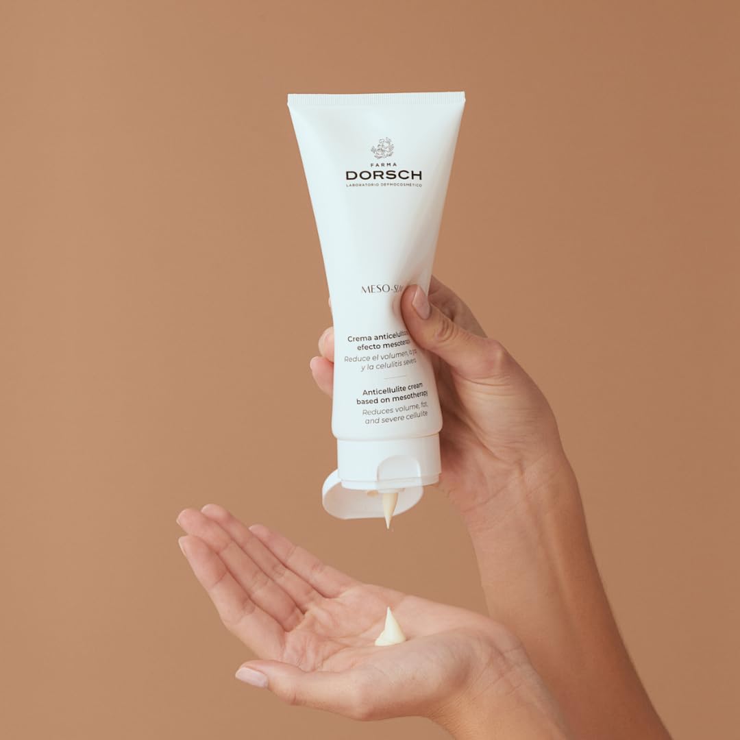 FARMA DORSCH – MESO-SLIM | Gel Reductor Anticelulítico con Efecto Exfoliante | Disuelve Grasas, Mejora Circulación y Reduce Piel de Naranja | Firmeza y Suavidad | 200 ml