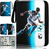 RONMONG Soccer Card Binder,2025-2026 Sports Trading Card with Sleeves Holder Album,440 Pockets Soccer Card Holder Sheets Display Storage Protectors for Collectors Boys and Girls Gift