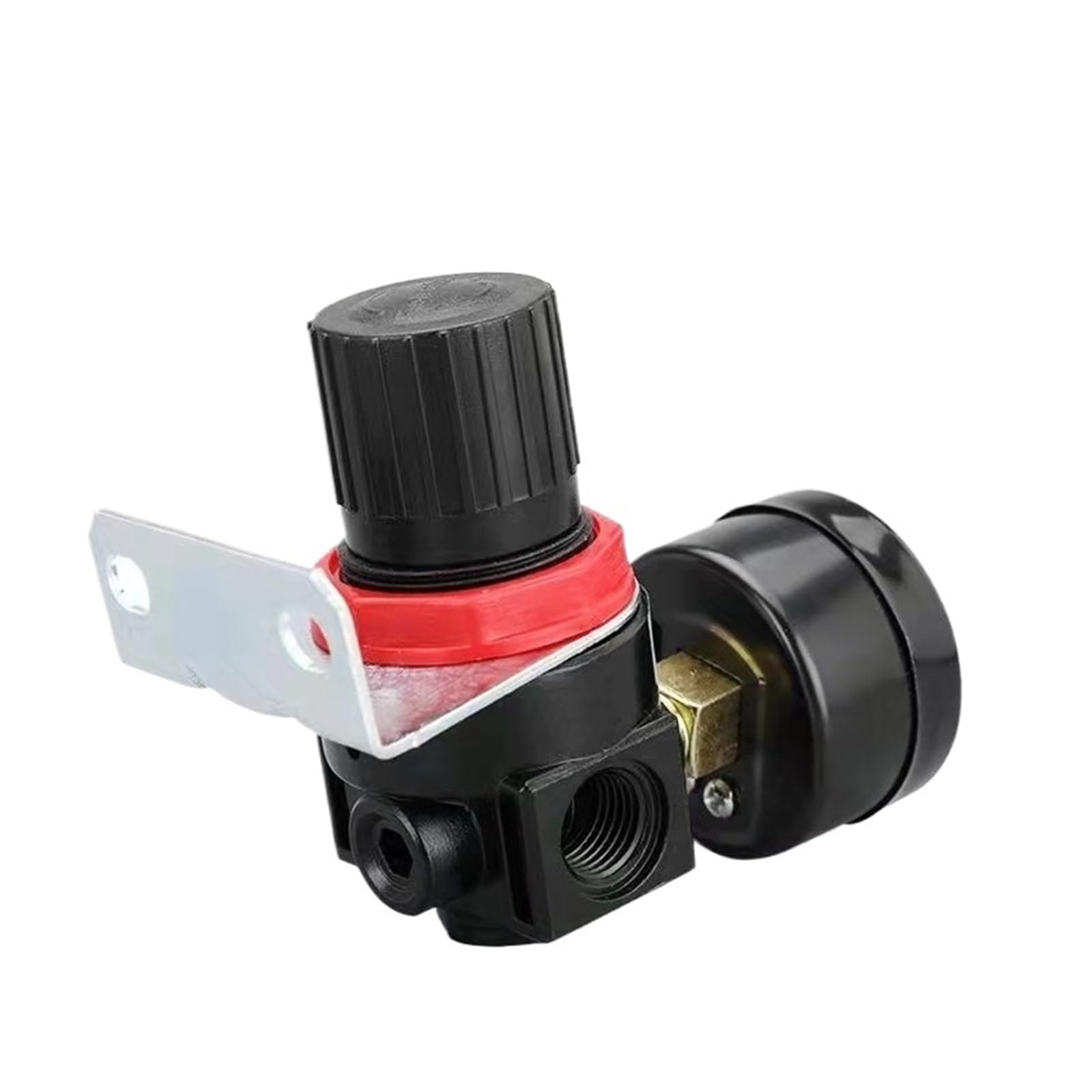 Mini compresor de control de presión de aire neumático G1/4'', regulador de presión, válvula de tratamiento con manómetro, conexión de 4 mm a 16 mm(AR2000)