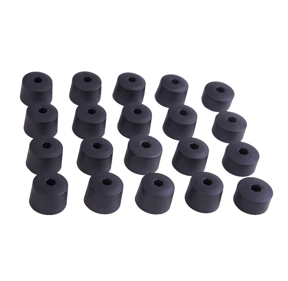 Amzparts 20Pcs Wheel Lug Nut Cover Caps for Replaceable V-W Bora Golf 4 MKIV Passat B5 Beetle Polo Lupo