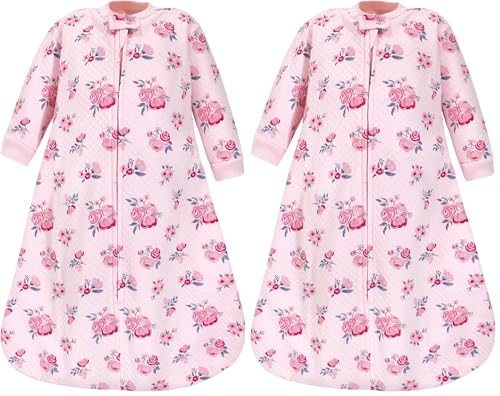 Image of Hudson Baby Unisex Baby Premium Quilted Long Sleeve Sleeping Bag and Wearable Blanket